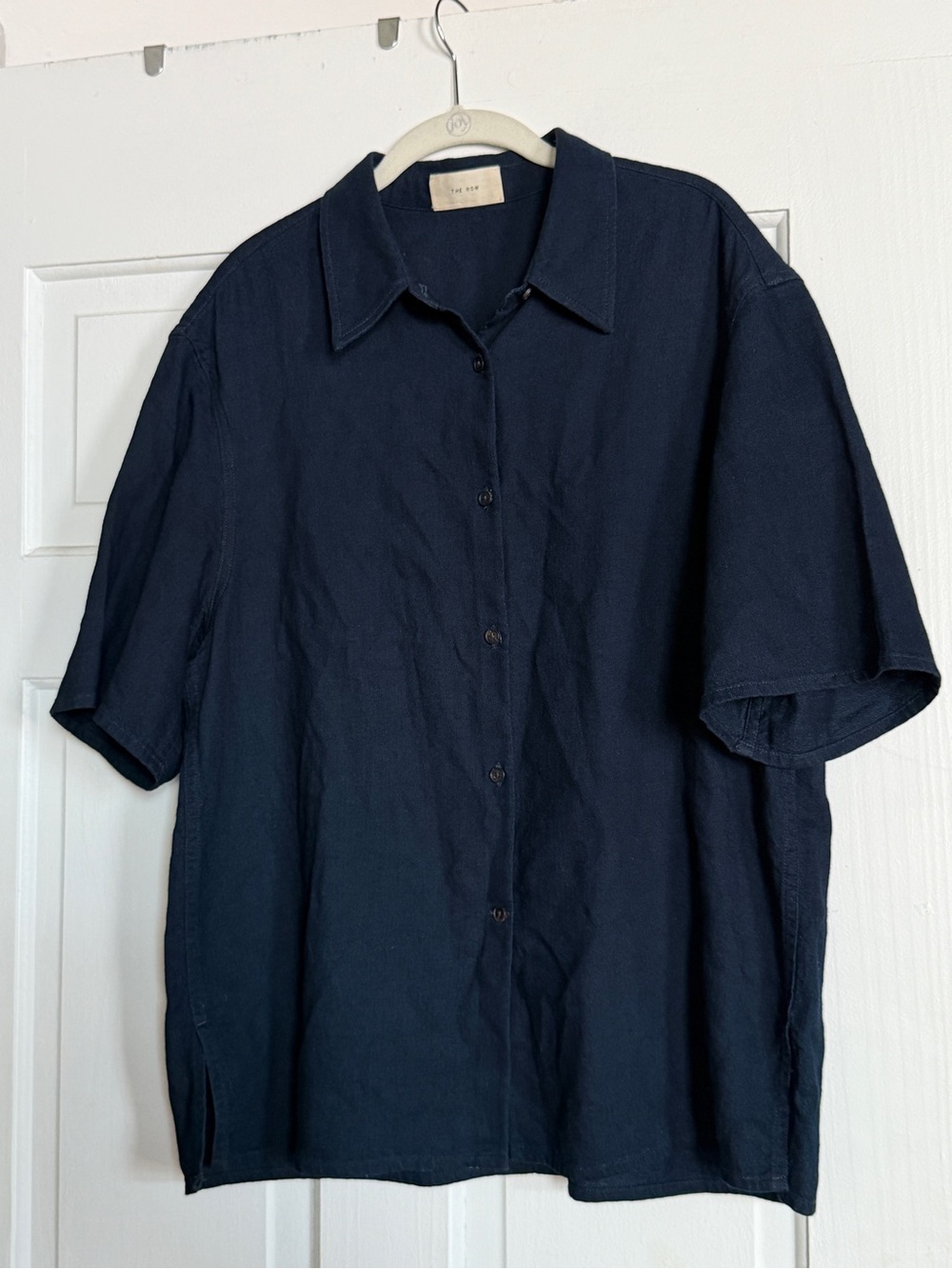The Row blue collared shirt